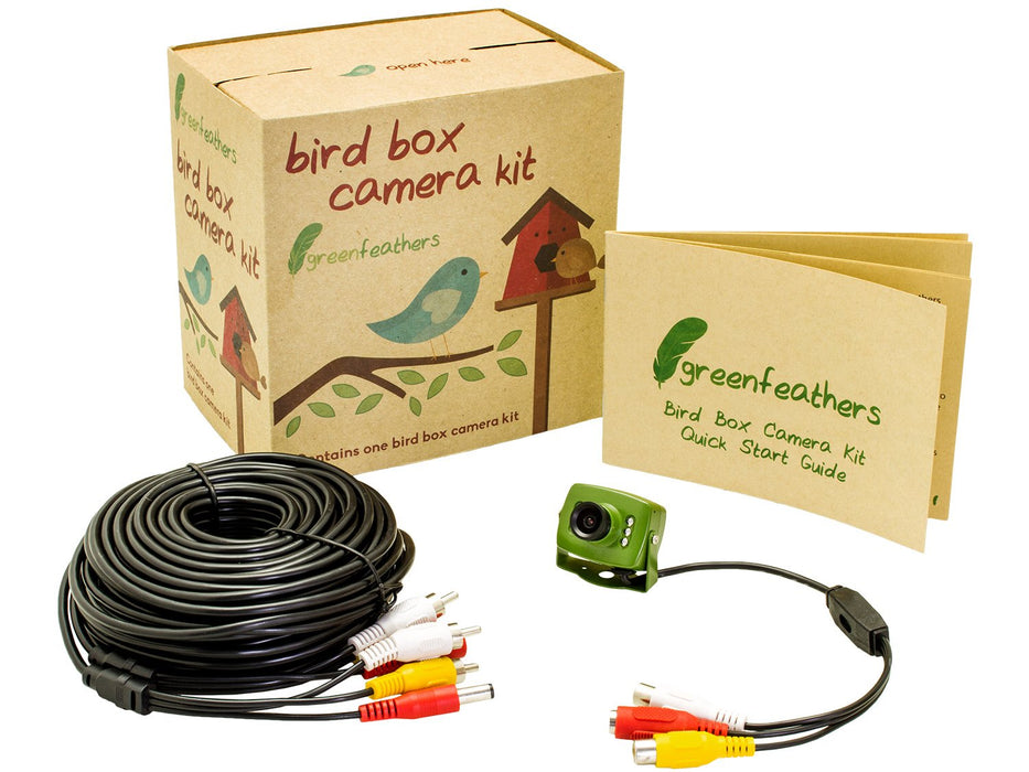 Green Feathers Hedgehog Box Camera Deluxe Bundle TV Cable Connection